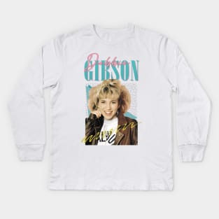 Debbie Gibson 80s Styled Aesthetic Design Kids Long Sleeve T-Shirt